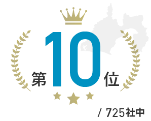 静岡県内菅工事売上ランキング10位